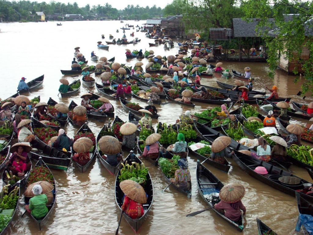 Kalimantan - Pasar Apung