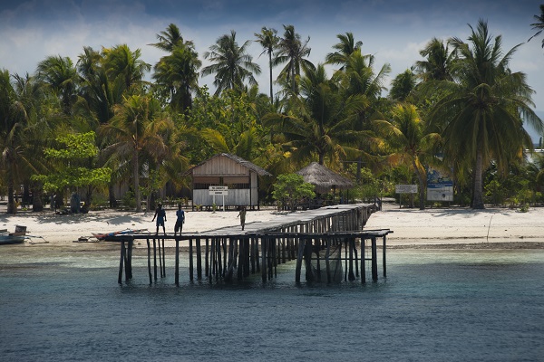 Papua - Raja Ampat island huts 600X400